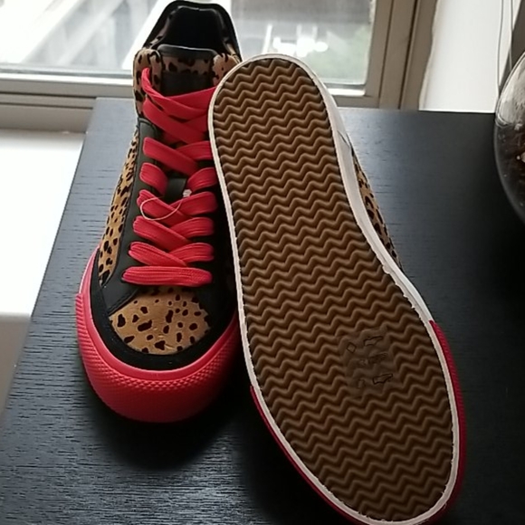 Rag & Bone Suede Leapard High Top Shoes - Picture 6 of 11